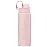 Satch Trinkflasche Edelstahl BPA-frei 0,5l, Auslaufsicher und Kohlensäure geeignet, für Heiße und Kalte Getränke Rosa