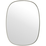 Muuto Framed Mirror klein, grau - glasklar