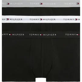 Tommy Hilfiger Trunk Boxershorts Grau/Schwarz/Weiß M 3er Pack