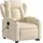 vidaXL Massagesessel elektrisch 94,5 x 100 x 94,5 cm Creme mit Aufstehhilfe