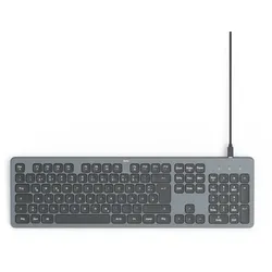 173058 CK-400 Heimbüro Tastatur USB (Schwarz, Dunkles Grau)