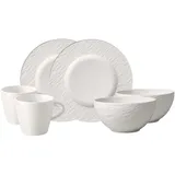 Villeroy & Boch Fruehstuecksset 6tlg EC Manufacture Rock blanc Geschirr