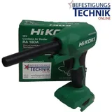 Hikoki RA18DA Akku-Gebläse Luftdurchsatz 0.7 m3/min 18V Akku Gebläse RA18DAW4Z