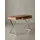 KADIMA DESIGN Massiver Sheesham-Schreibtisch mit X-förmigem Metallgestell. 120x55x78 cm