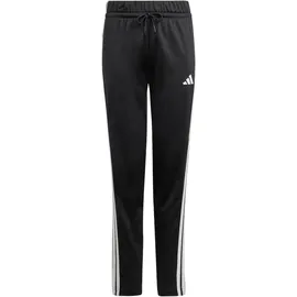 adidas Seasonal Essentials Tiberio 3-Streifen Tricot Trainingsanzug J 3S Track Suit JC7519 - black/white/pure ruby,