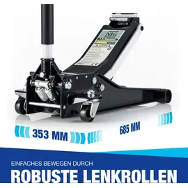 NTG Rangierwagenheber Stahl 75-505 mm schwarz