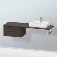 Duravit L-Cube Seitenschrank, 2 Auszüge, LC585907272,