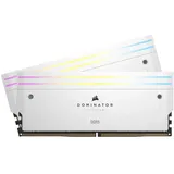 Corsair Dominator Titanium RGB 48GB (2x24GB) Bis zu 6000MHz CL30 Intel XMP 3.0 Desktop-Arbeitsspeicher – weiß