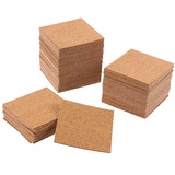 SUPVOX 10PCS Square selbstklebende Korkplatten Coaster Square Kork Untersetzer für Untersetzer und DIY Bastelbedarf