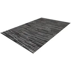 Teppich ARTE ESPINA "Wild 8023", grau (dunkelgrau), B:170cm H:14mm L:240cm, Rindsleder, Teppiche, Luxuriöser Teppich in Spitzenqualität, Naturmaterialien