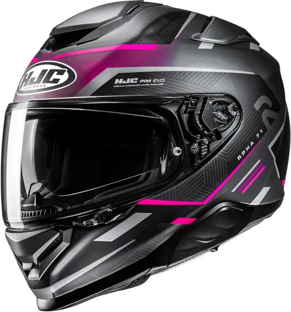 HJC RPHA 71 Ellon Helm, zwart-grijs-pink, M Voorman