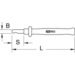 Abmantelungsmesser mit Schutzisolierung, 185mm