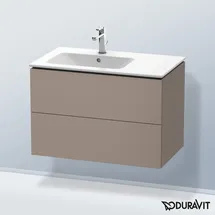 Duravit Waschtischunterschrank 2 Schubkästen 82 x 55 x 48,1 cm Grau