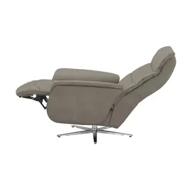 HIMOLLA Fernsehsessel 7051 Leder 74 x 113 x 86 cm Braun mit Kopfteil