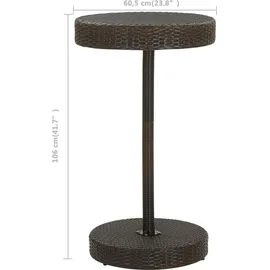 vidaXL Gartenbar-Set 3-tlg. Braun