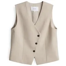 Opus Weste mit asymmetrischer Knopfleiste Modell WARFA Sand, 40