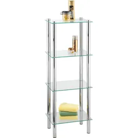 Wenko Badregal Yago Viereckig 4 Glasablagen 104 cm