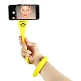 Monkeystick SELMONKEYY Selfie Stick Gelb Bluetooth, inkl. Smartphonehalter