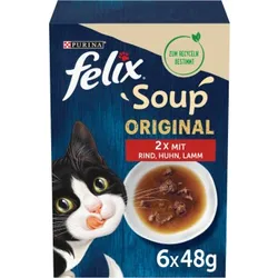 Felix Soup Suppe 6x48g Rind, Huhn, Lamm