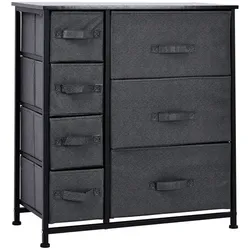 HOMCOM Schubladenschrank, BxH: 30 x 71 cm, Holzwerkstoff - grau