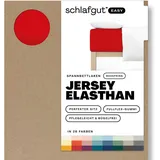 schlafgut Easy Jersey Elasthan Boxspring 180 x 200 - 200 x 220 cm red deep