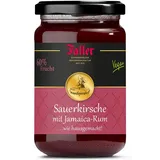 Faller Sauerkirsch-Konfitüre mit Jamaica-Rum: Hausgemachter Genuss, 60% Frucht, 330g