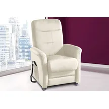sit&more TV-Sessel Charlie Altara Nubuck 76 x 103 x 91 cm Weiß mit Motor und Aufstehhilfe