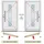 PANTO K 504 links 88 x 198 cm anthrazit/weiß