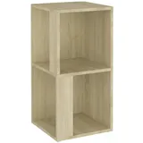 vidaXL Eckregal Sonoma-Eiche 33x33x67 cm Holzwerkstoff