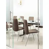 Stressless® Polsterstuhl Laurel, Low Back, Größe M, mit Beinen aus Stahl in Schwarz matt beige|braun
