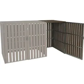 MCW Mülltonnenbox MCW-J28 115 x 100 x 76 cm braun