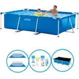 Intex Pool Rectangular Frame 260x160x65 cm - Inklusive Zubehör EINHEITSGRÖSSE