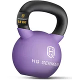 HQ Germany® Neopren Kettlebell | Vollguss | 2-32kg | Starter-Sets | ±2,0% Gewichtstoleranz, Gewicht:18KG