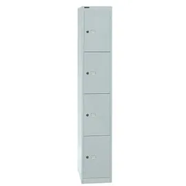 BISLEY Schließfachschrank lichtgrau CLK184645, 4 Fächer, Farbe Maße (HxBxT): 180,2 cm