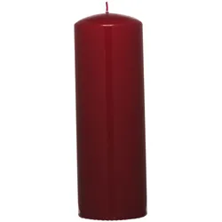 Kerze BASIC bordeaux - DH 7x20 cm
