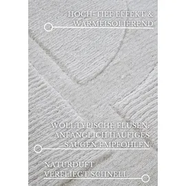 Villeroy & Boch Alexis Wollteppich 190 x 280 cm Beige/Creme