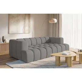 homsy by ana johnson Big-Sofa HOMSY BY ANA JOHNSON "»XL« BOUBELLE Design-Sofa extra tief, Bubble-Optik, Breite 246 cm", dunkelgrau, B:246cm H:75cm T:135cm, 100% Polyester, Sofas, Big-Sofa, 4-Sitzer mit Wellenunterfederung, XL Sitztiefe 100 cm