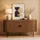 Möbilia Sideboard 140 x 76 x 40 cm Walnuss / Schwarz