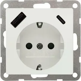 Siemens USB-Schuko-Steckdose DELTA i-sys Titanweiß 1 St.