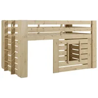Vipack Hüttenbett, 90 x 200 cm Kiefer Farbe Oak