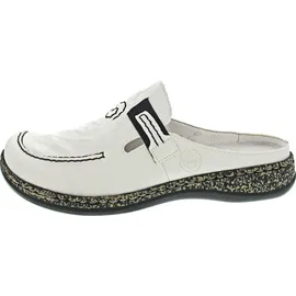 Rieker Damen 46393 Clogs, White 80, 39
