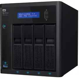 Western Digital WD My Cloud Pro Series PR4100 56 TB (4-bay NAS, 1,6-GHz-Quad-Core-Prozessor mit 4GB DDR3L Arbeitsspeicher, RAID 0, 1, 5, 10, JBOD und Spanning, Backup-Optionen)