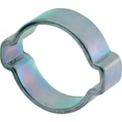 2-Ohr-Klemme W1, verzinkt, Bandbreite 10mm, Spannbereich 40-43mm