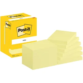 Post-it Haftnotizen 657 gelb, 12 Blöcke