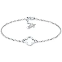 Elli Kleeblatt Armband 925 Sterling Silber silberfarben 19 cm