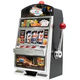 Mad Monkey Spardose XL, Spardose im Spielautomaten-Design mit Licht und Sound, Geldspielautomat mit Lichtern, Münzautomat für Kinder und Erwachsene, Casino Automat für echtes Geld