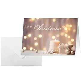 Sigel Weihnachtskarten Golden Glow DIN A6, 25 St.