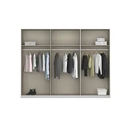 deinbett Drehtürenschrank Monostar, ¦ grau ¦ Maße (cm): B: 271 H: 210 T: 54.0