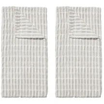 Broste Copenhagen Geschirrtuch Folke 50x70cm 2er Set fungi grey