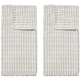 Broste Copenhagen Geschirrtuch Folke 50x70cm 2er Set fungi grey